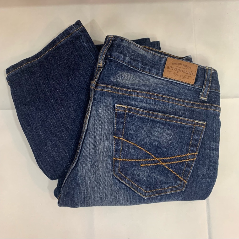Aeropostale Bayla Skinny Cotten Manufactured Whisker Fade Size 5/6 Regular Women